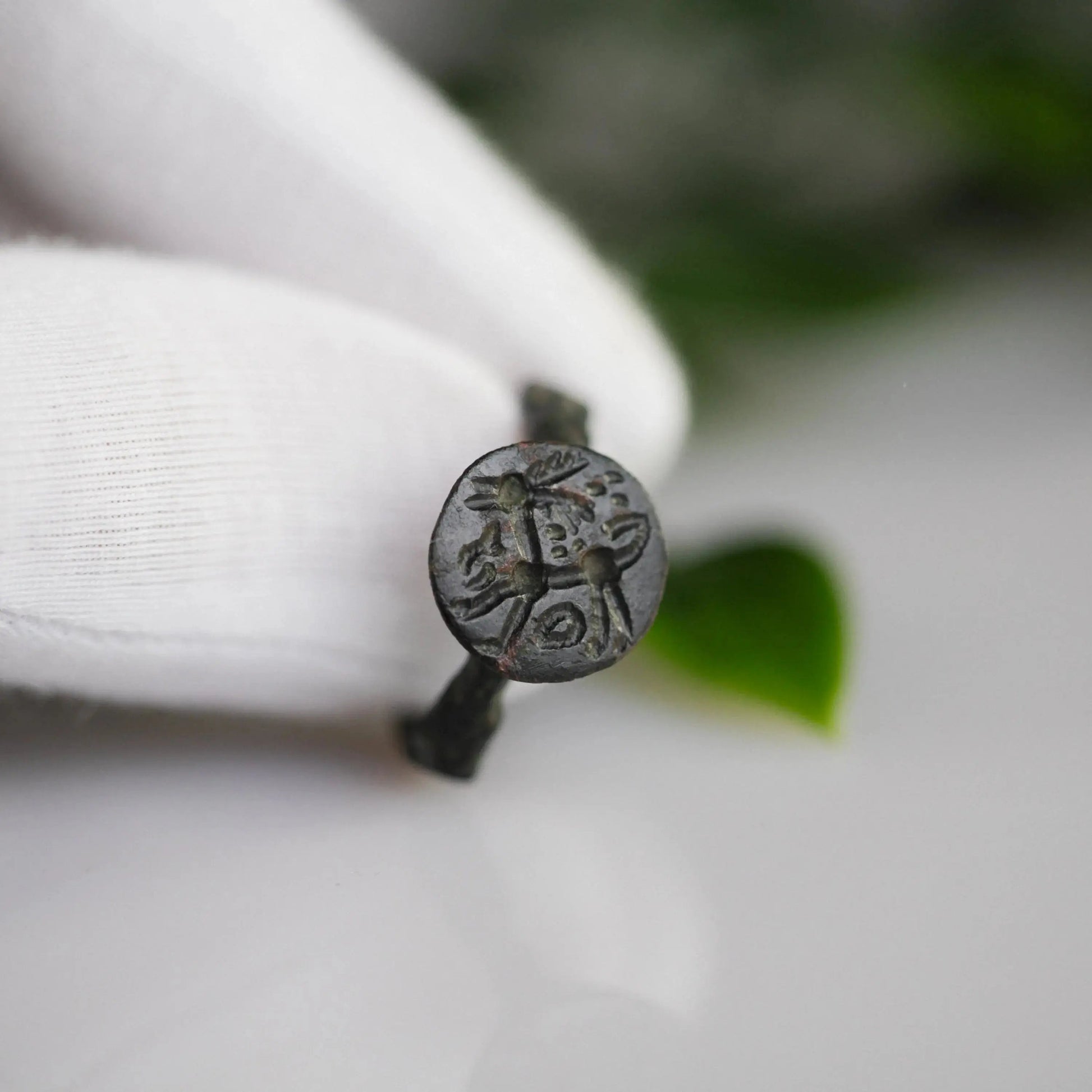 ‘Aidan’ - Celtic Bronze Ring (3rd–1st C. BC) EU 57 / US 8 Aurora Antiqua