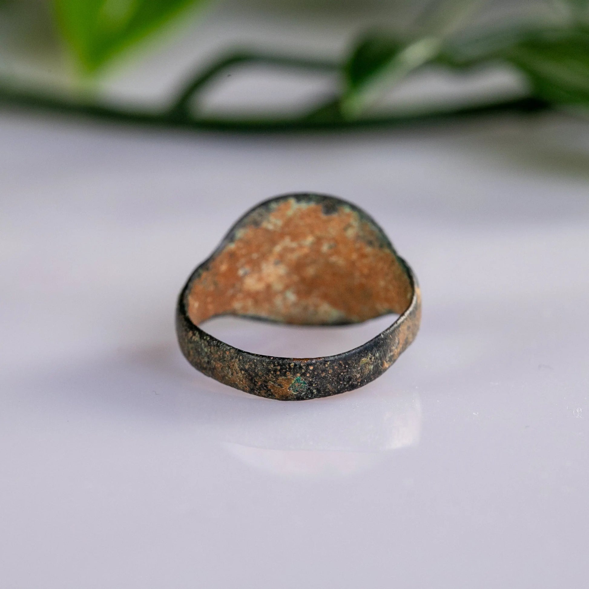 “Florinus” – Medieval Bronze Signet Ring (13th–15th Century AD) – EU 50 / US 5.25 Aurora Antiqua