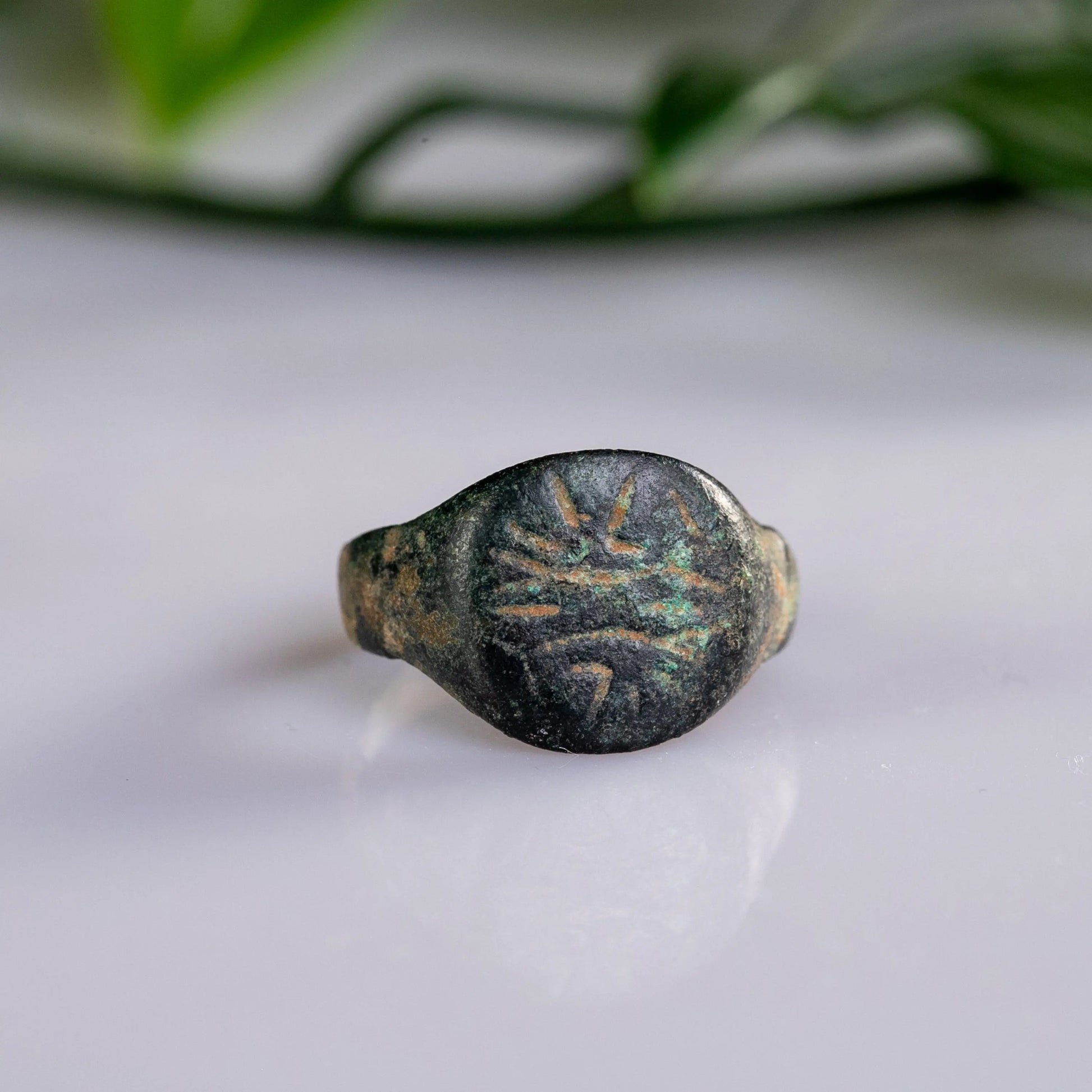 “Florinus” – Medieval Bronze Signet Ring (13th–15th Century AD) – EU 50 / US 5.25 Aurora Antiqua