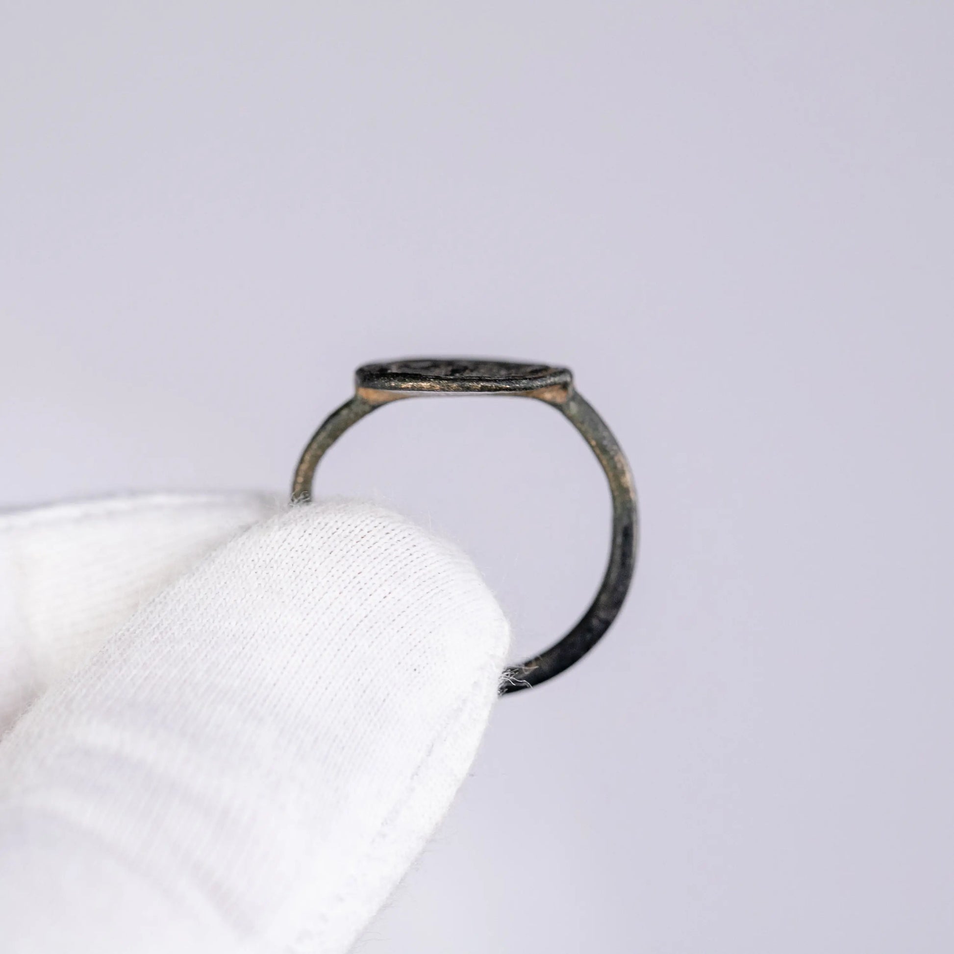 “Symmachos” – Byzantine Bronze Ring (8th–10th Century AD) – EU 58 / US 8.5 Aurora Antiqua