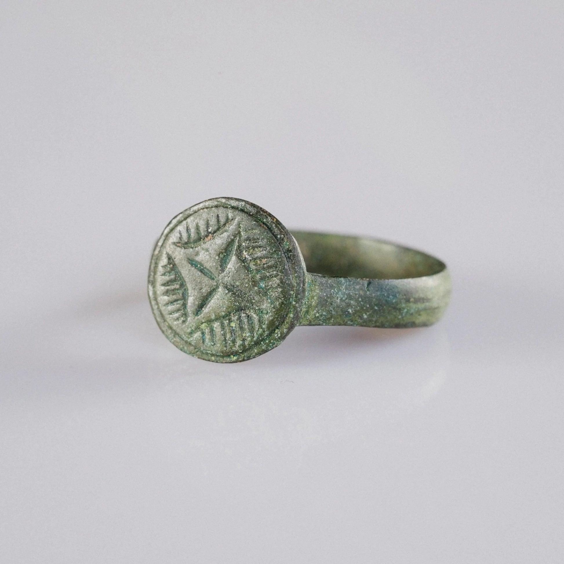 ‘Godric’ – Medieval Bronze Signet Ring (10th–15th Century AD) EU 55 / US 8 Aurora Antiqua