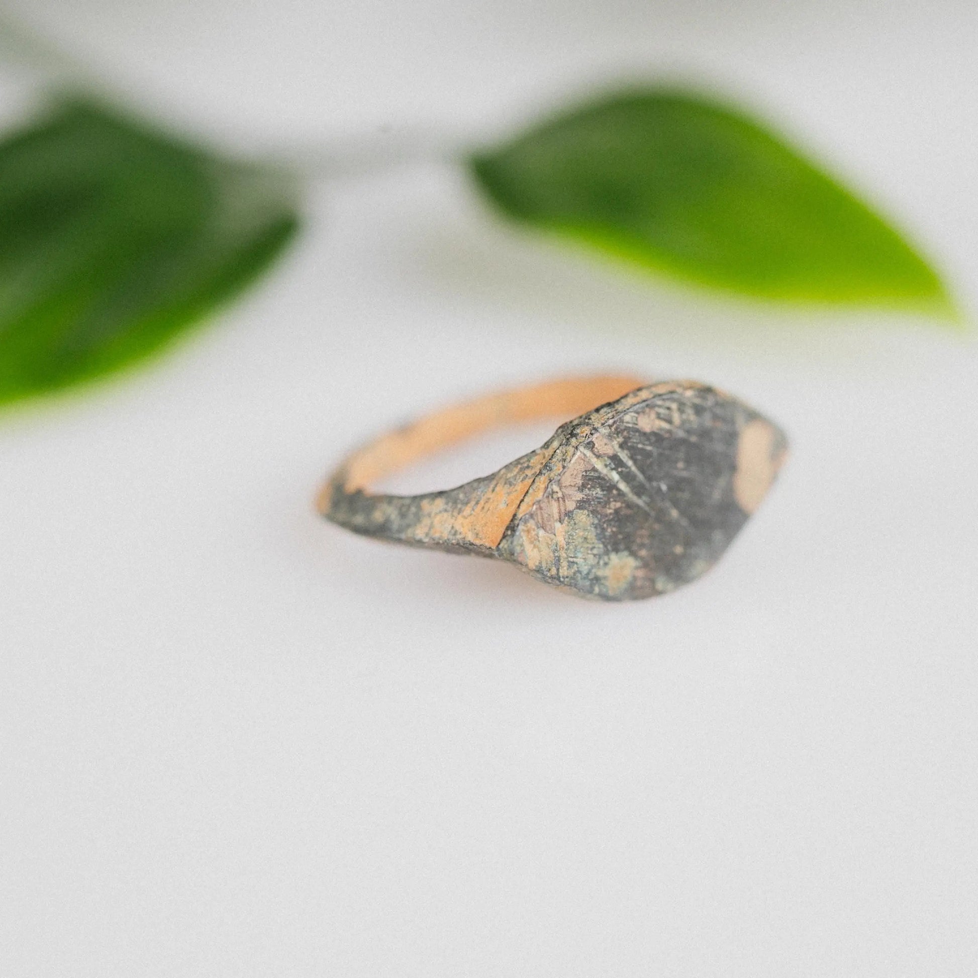 'Alinor' - Medieval Bronze Ring (12th–16th C. CE) EU 47 / US 4 Aurora Antiqua