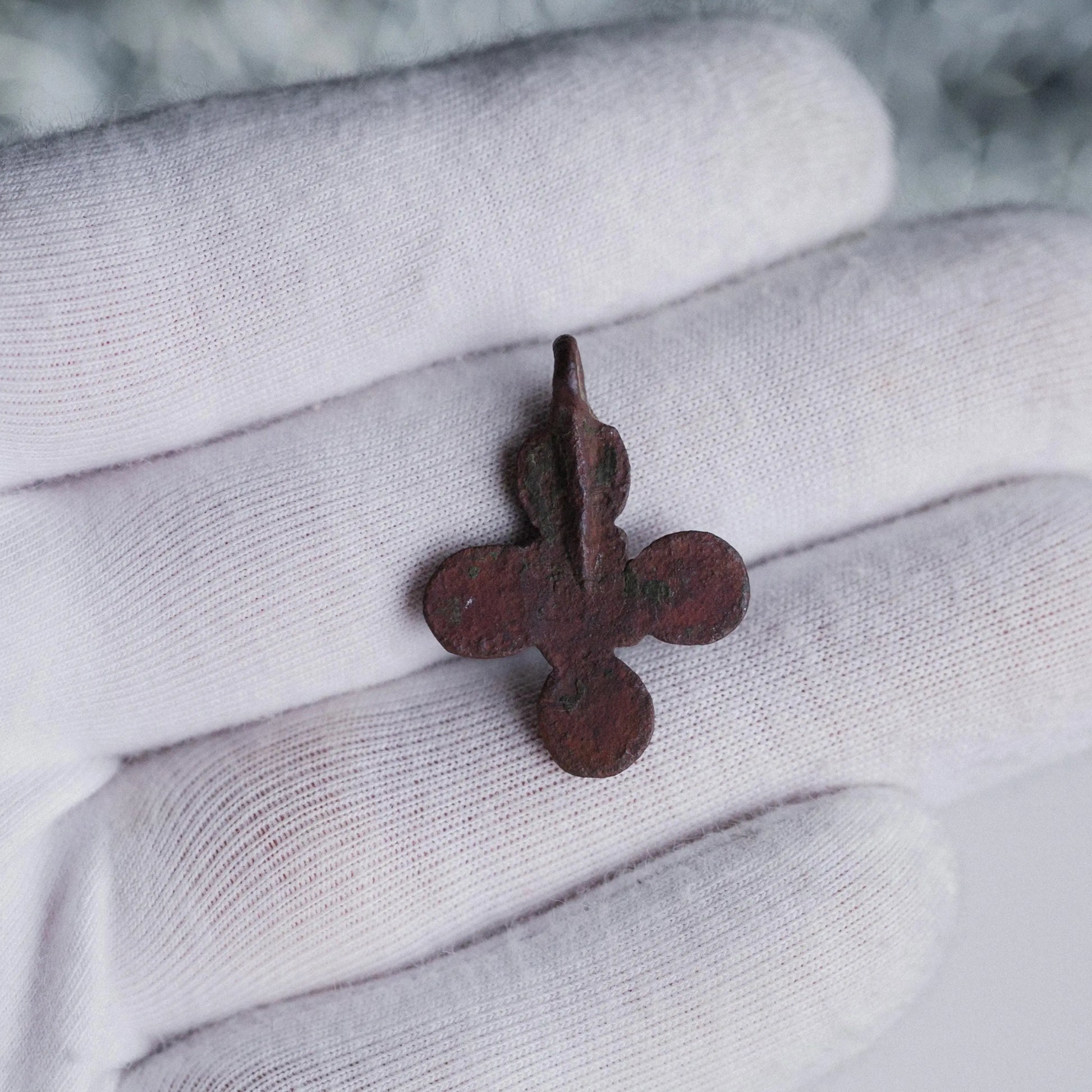 ‘Oculus’ - Medieval Bronze Cross Pendant  (11th–14th C. CE) Aurora Antiqua