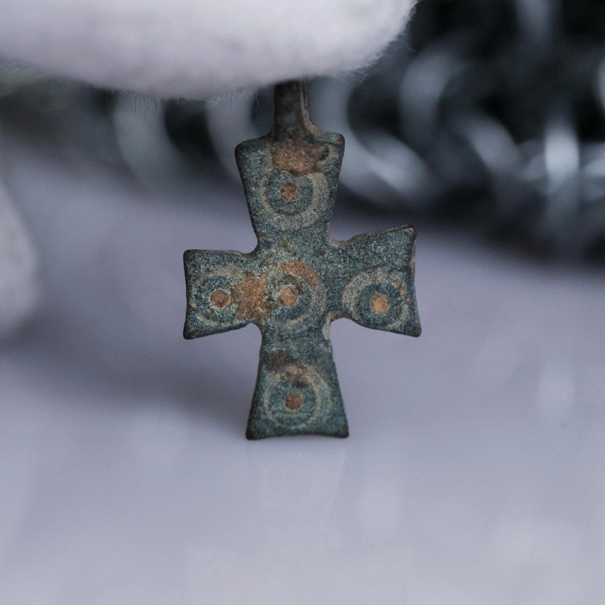‘Vigilia’ -  Medieval Bronze Cross Pendant  (11th–14th C. CE) Aurora Antiqua