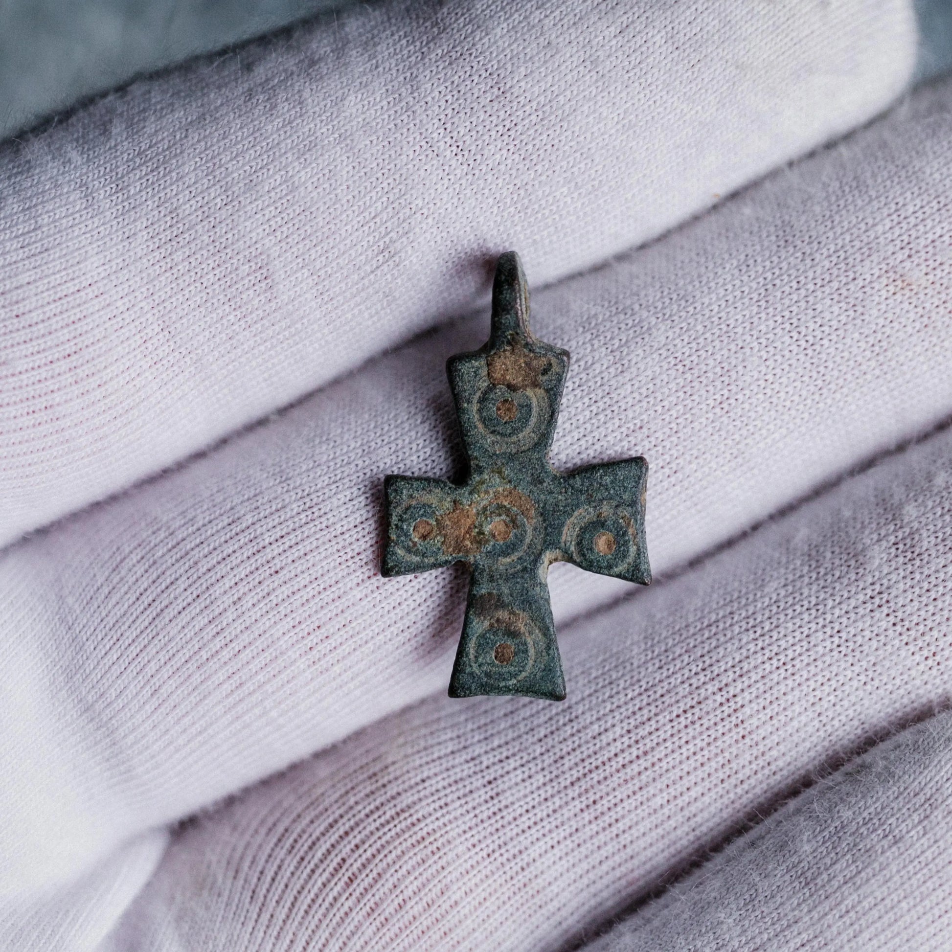 ‘Vigilia’ -  Medieval Bronze Cross Pendant  (11th–14th C. CE) Aurora Antiqua