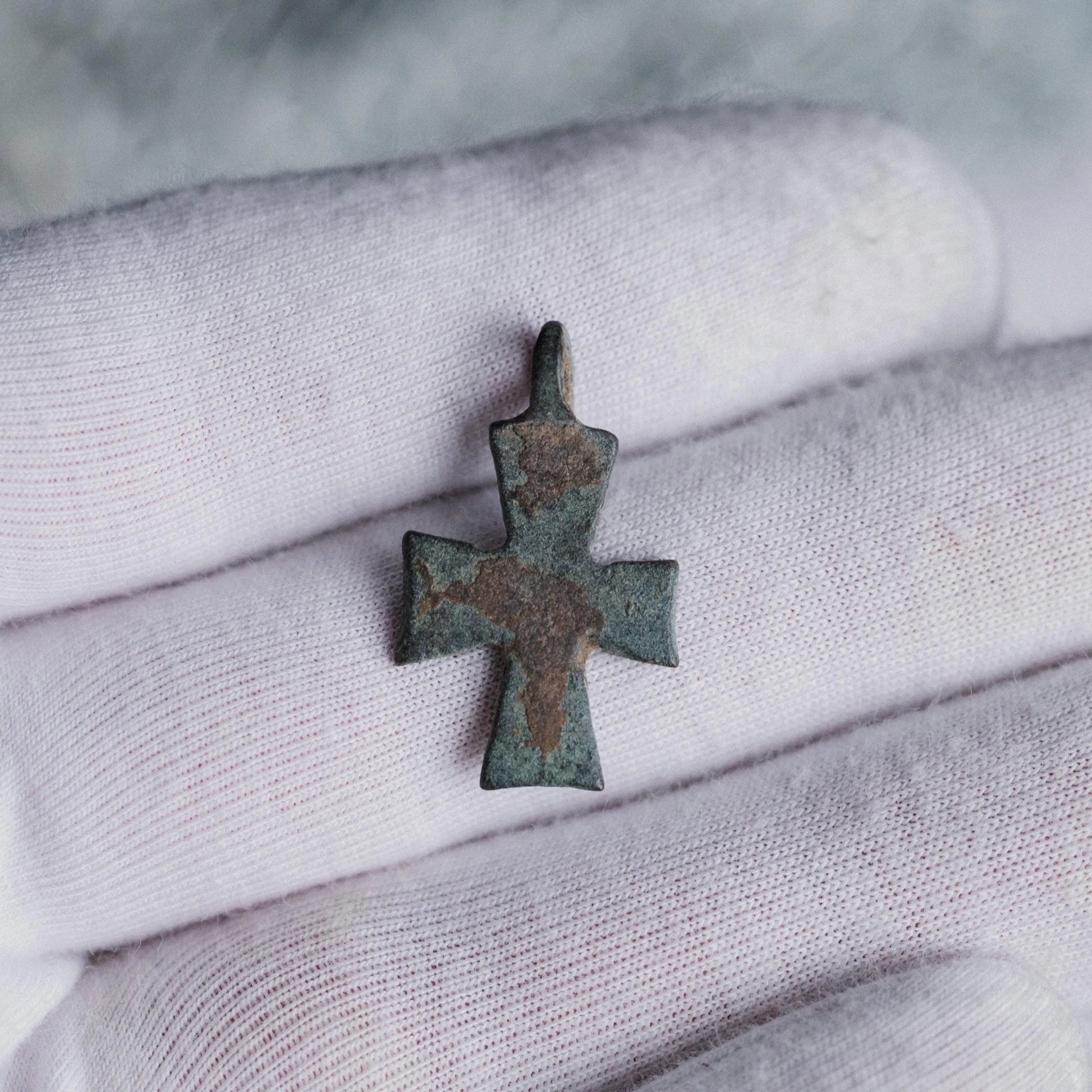 ‘Vigilia’ -  Medieval Bronze Cross Pendant  (11th–14th C. CE) Aurora Antiqua