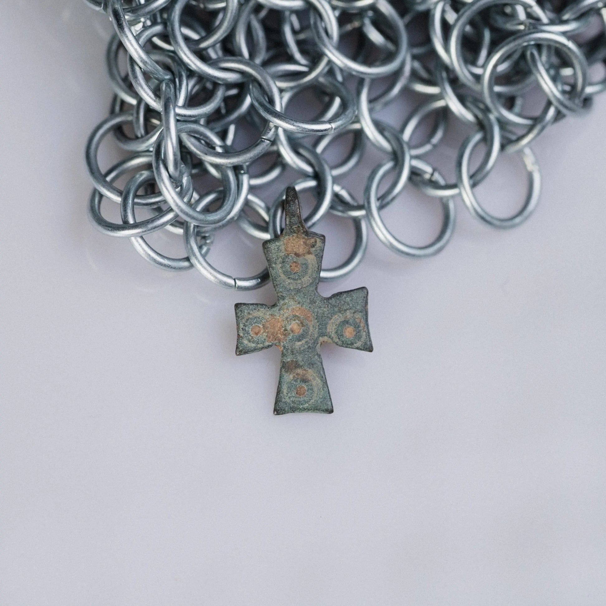 ‘Vigilia’ -  Medieval Bronze Cross Pendant  (11th–14th C. CE) Aurora Antiqua