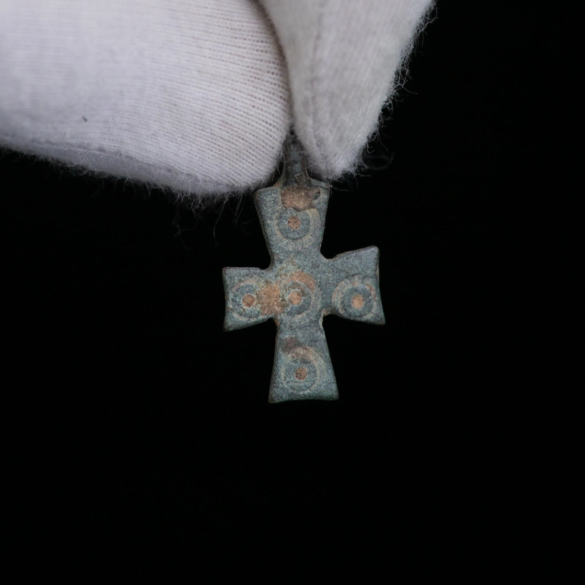 ‘Vigilia’ -  Medieval Bronze Cross Pendant  (11th–14th C. CE) Aurora Antiqua