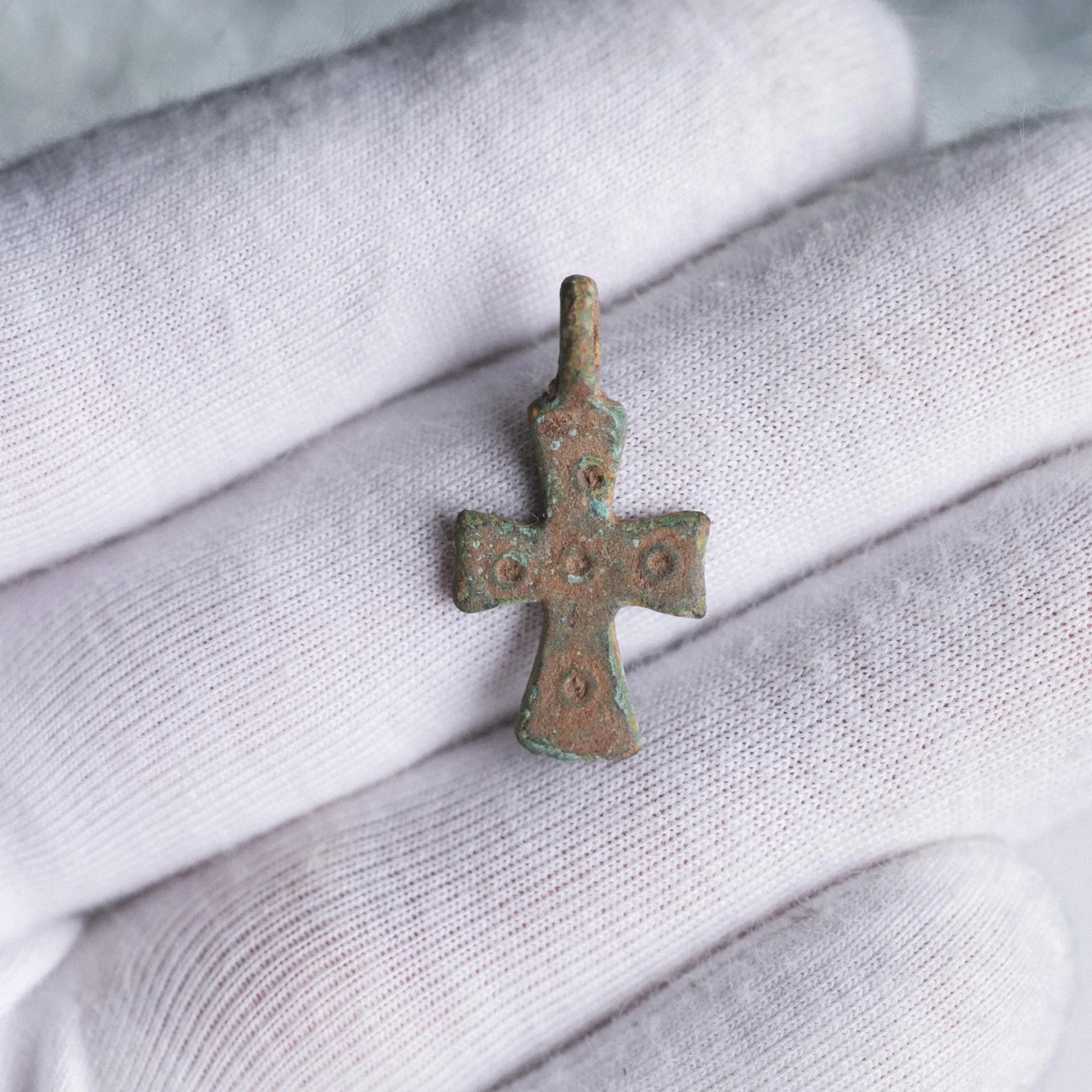 ‘Crux Quintia’ - Medieval Bronze Cross (11th–14th C. CE) Aurora Antiqua