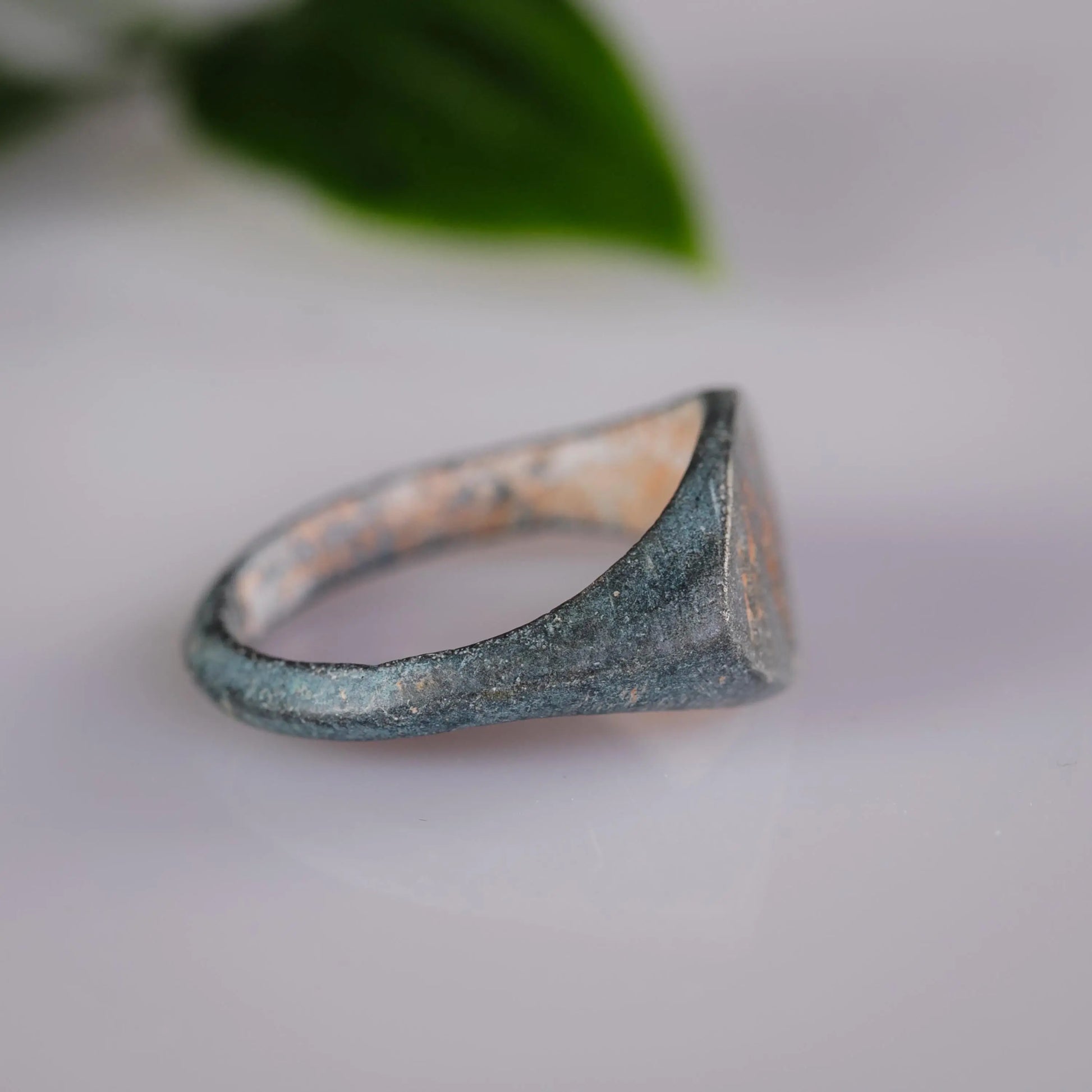 “Navicula” - Roman Bronze Ring (2nd–4th C. CE)  EU 55 / US 7.5 Aurora Antiqua