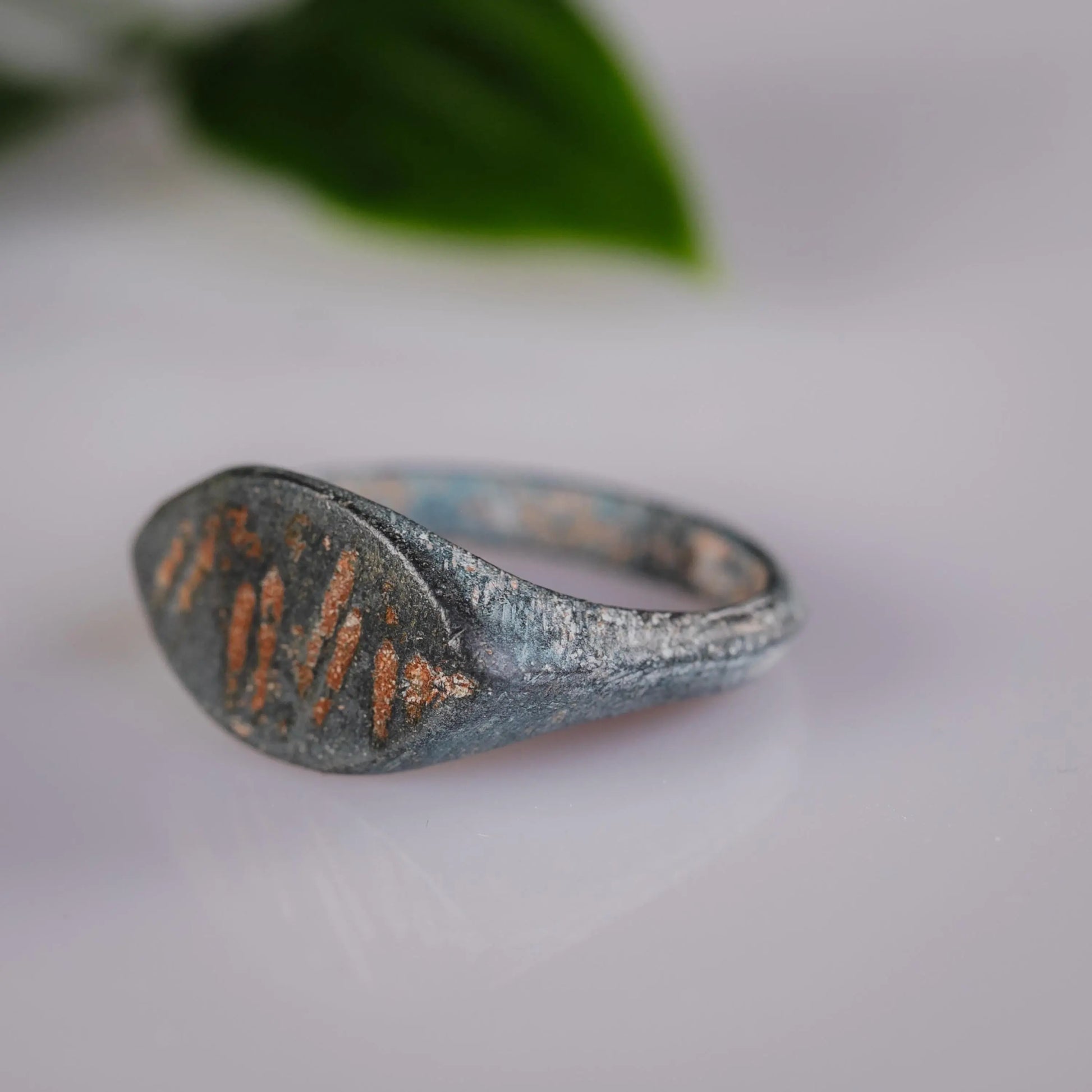 “Navicula” - Roman Bronze Ring (2nd–4th C. CE)  EU 55 / US 7.5 Aurora Antiqua