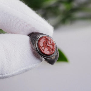 'Auriga' - Roman Silver Ring (1st–3rd CE)  EU 57 / US 7.5 Aurora Antiqua