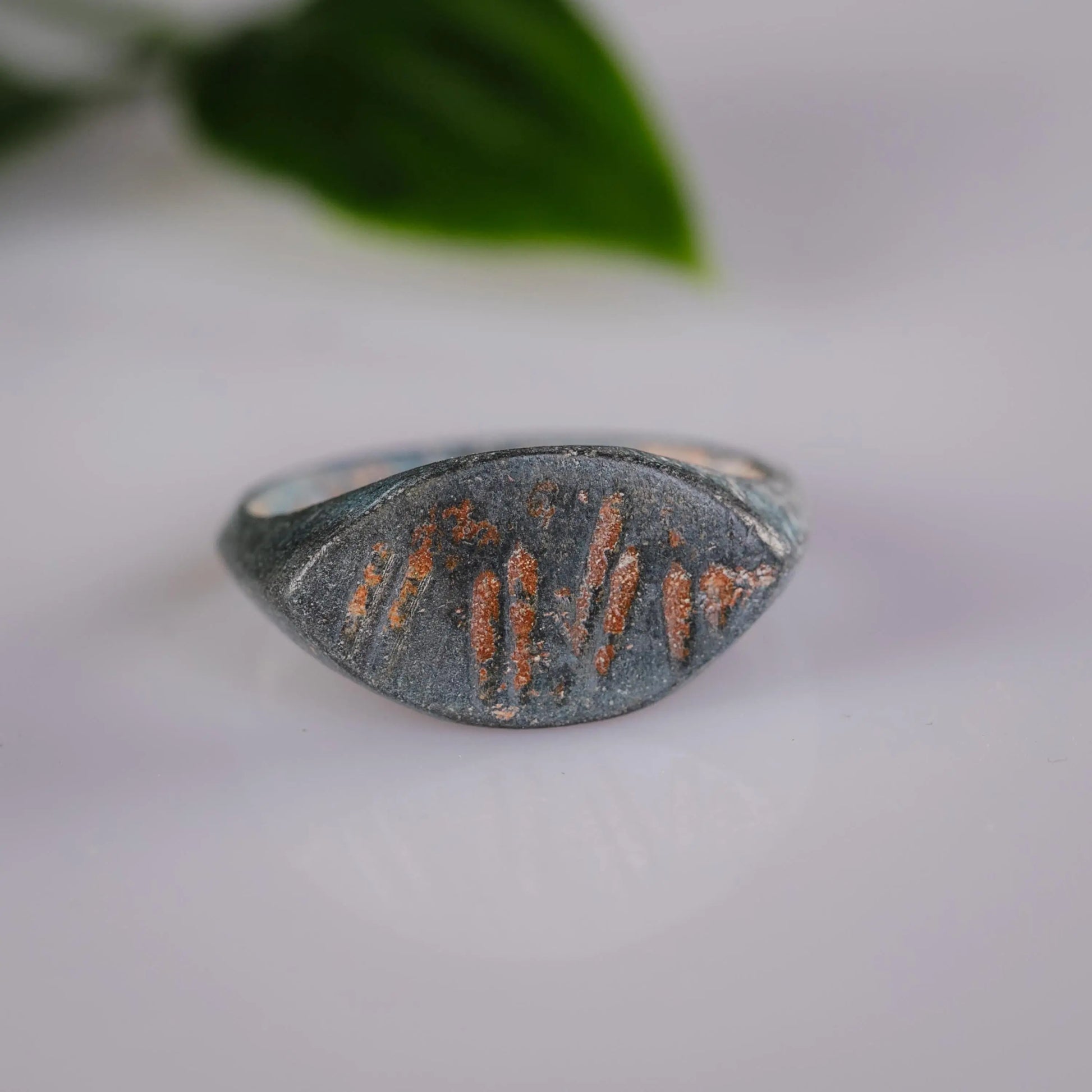 “Navicula” - Roman Bronze Ring (2nd–4th C. CE)  EU 55 / US 7.5 Aurora Antiqua