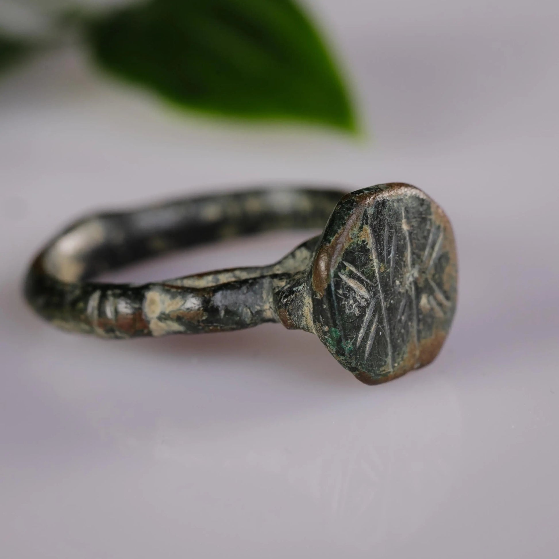'Transitus' - Late Roman to Early Medieval Bronze Ring (4th–8th C. CE) EU 59 / US 8.5 Aurora Antiqua