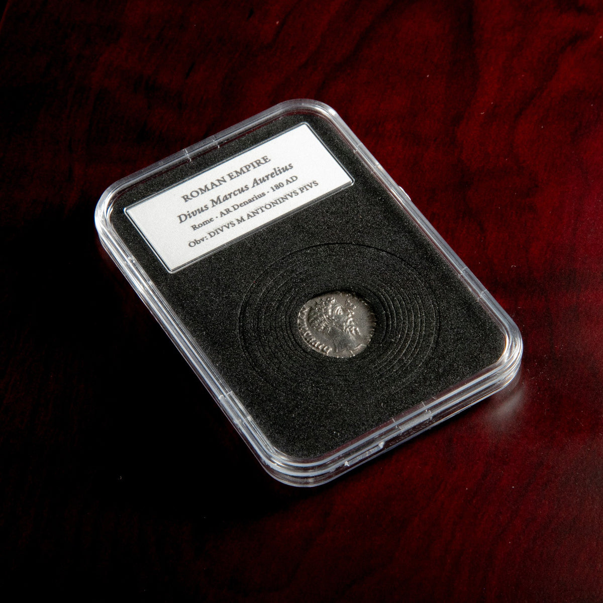 Roman Silver Denarius 'Divus Marcus Aurelius (under Commodus)' (AD 180)