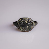 Early Medieval Bronze Signet Ring with Cross Motif – 'Corvin' (8th–11th century AD) — view 4