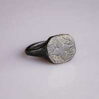 Early Medieval Bronze Signet Ring with Cross Motif – 'Corvin' (8th–11th century AD) — view 5