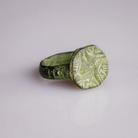 Medieval Signet Ring with Quatrefoil – 'Wolfram' (13th–15th century AD) — view 2