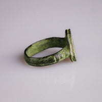 Medieval Signet Ring with Quatrefoil – 'Wolfram' (13th–15th century AD) — view 3
