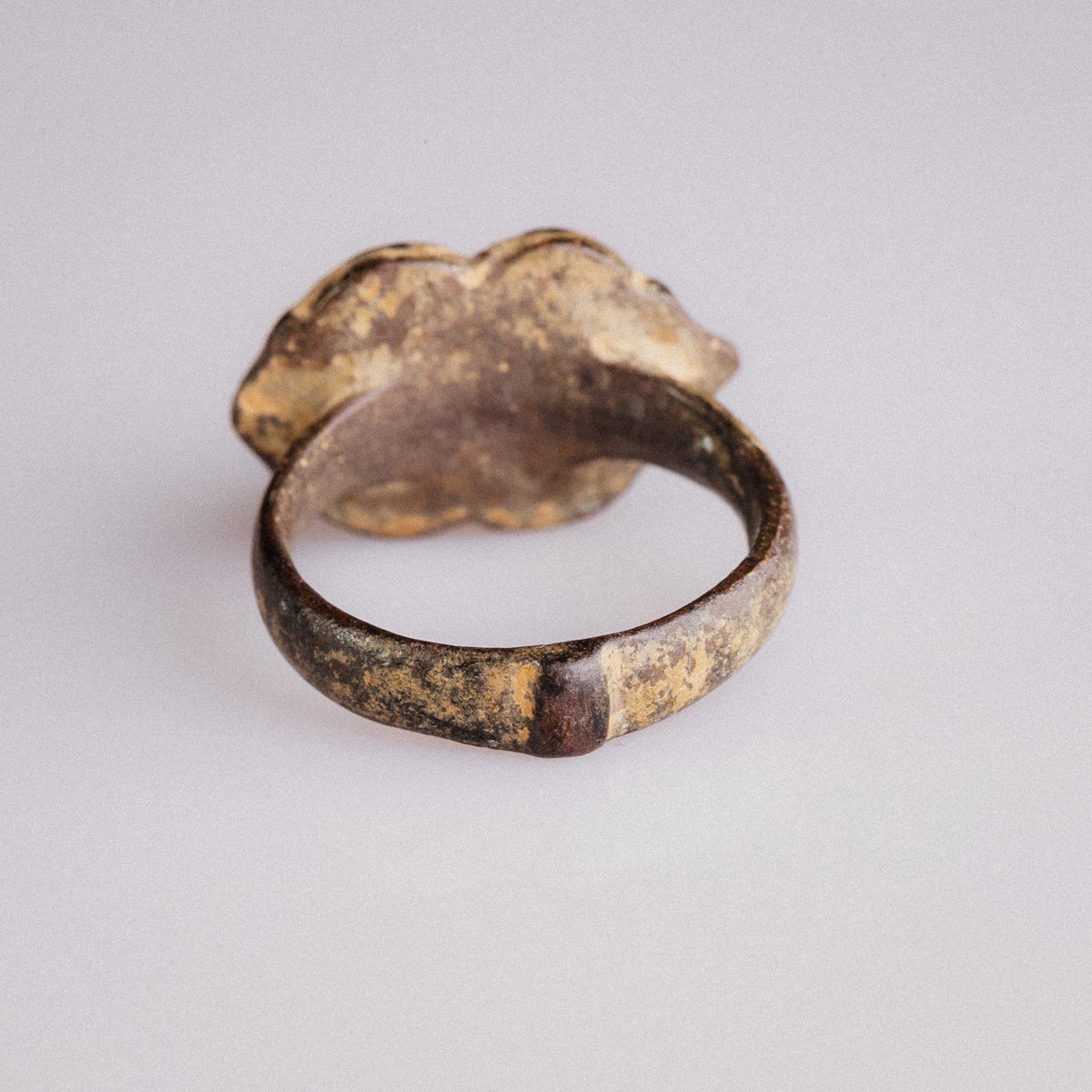 Medieval Bronze Signet Ring 'Adalric' (13th-15th c. AD) EU 56/US 7.75