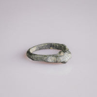 Medieval Bronze Ring with Raised Cross – 'Fidelis' (12th–16th century AD) — view 2