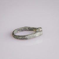 Medieval Bronze Ring with Raised Cross – 'Fidelis' (12th–16th century AD) — view 3