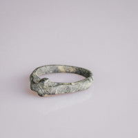 Medieval Bronze Ring with Raised Cross – 'Fidelis' (12th–16th century AD) — view 6