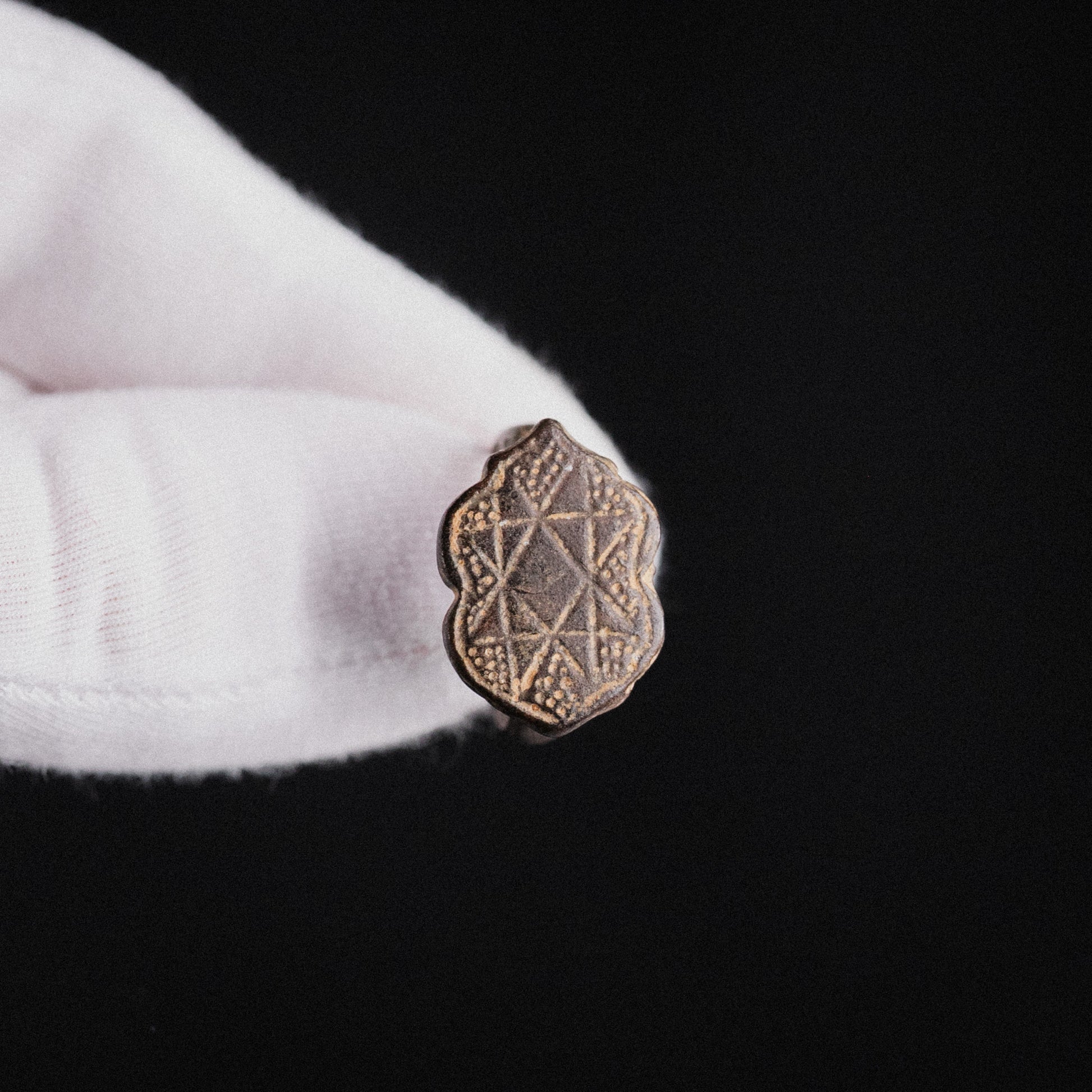 Medieval Bronze Signet Ring – “Adalric” (13th–15th century AD) – EU 56 / US 7.75