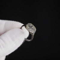 Early Medieval Bronze Signet Ring with Cross Motif – 'Corvin' (8th–11th century AD) — view 2