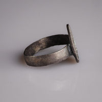 Medieval Silver Merchant Seal Ring with Heraldic Device – 'Mercator' (13th century AD) — view 3