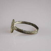 Early Byzantine Bronze Marriage Ring with Facing Couple – 'Eudokia' (6th–9th century AD) — view 5