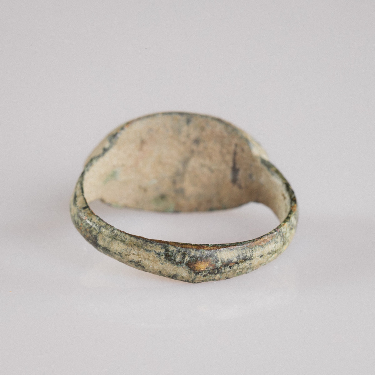 Roman Bronze Ring 'Numerius Secundus' (3rd-5th c. CE) EU 57/US 8