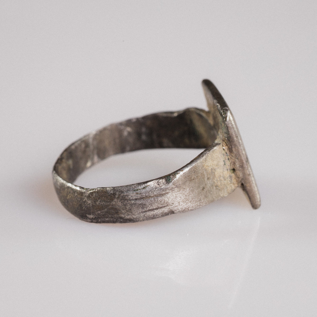 Byzantine Silver Ring 'Theofanis' (8th-12th c. CE) EU 57/US 8