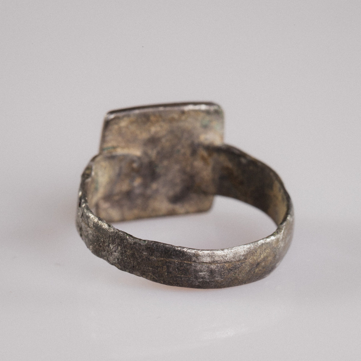 Byzantine Silver Ring 'Theofanis' (8th-12th c. CE) EU 57/US 8