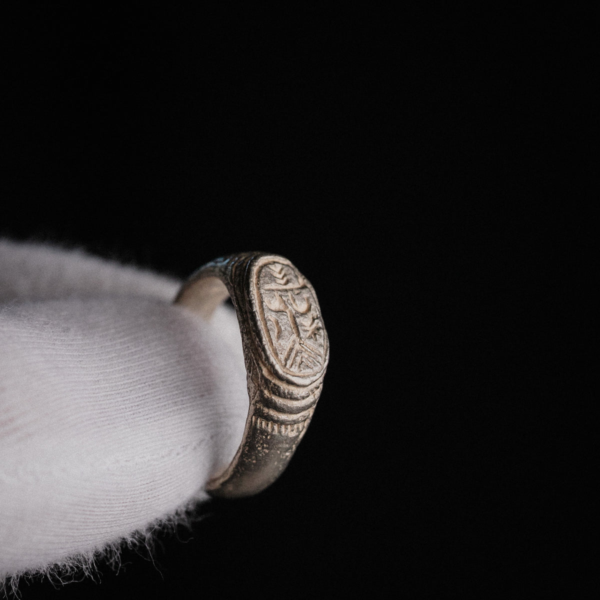 Medieval Silver Ring - 'Merrick' (14th–16th c. CE) EU 55.5 / US 7.5