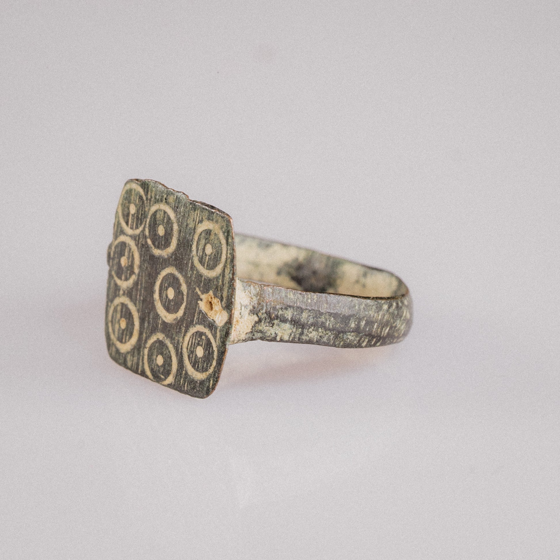 'Novenarius' - Roman Bronze Ring (3rd–7th c. CE) EU 54 / US 7