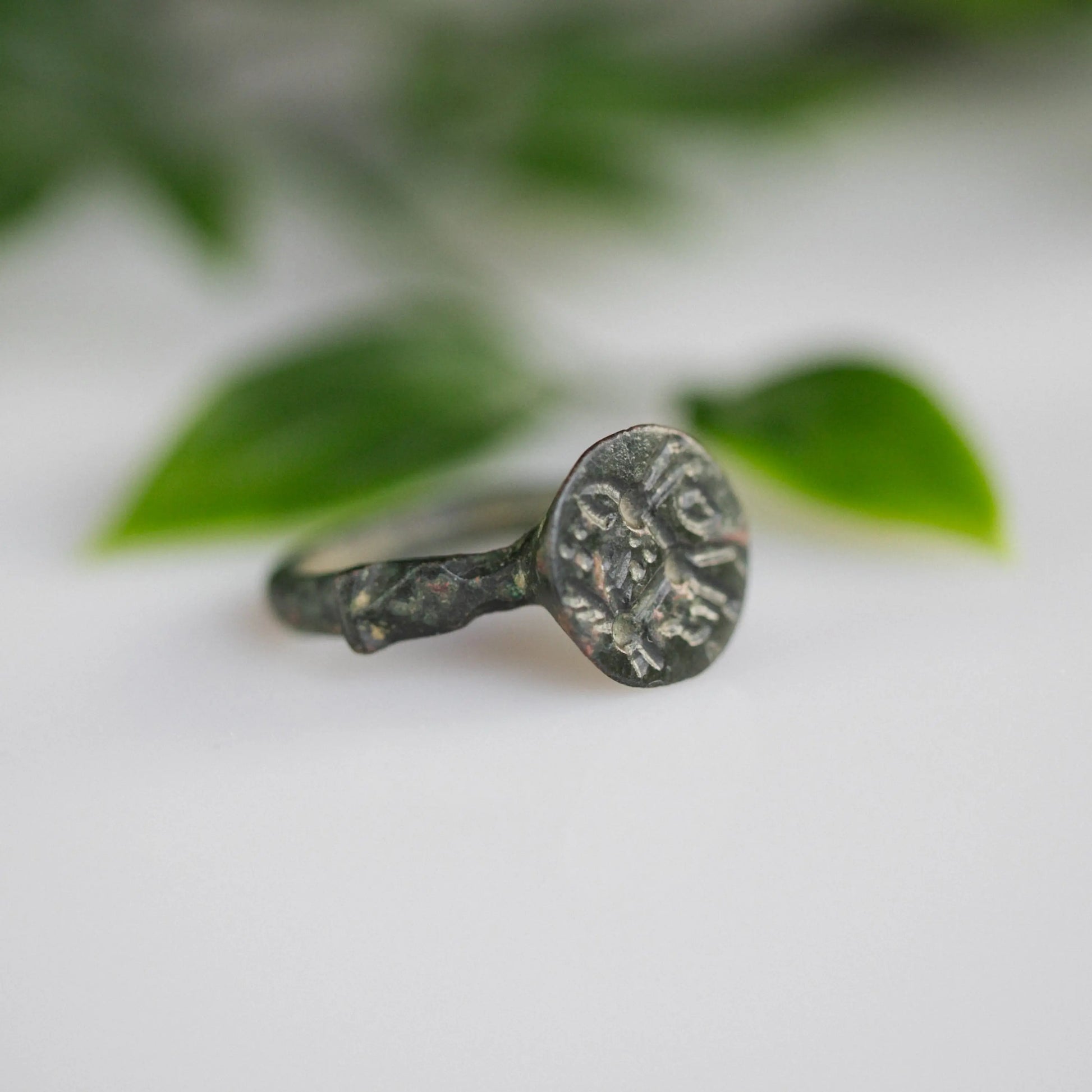 ‘Aidan’ - Celtic Bronze Ring (3rd–1st C. BC) EU 57 / US 8 Aurora Antiqua