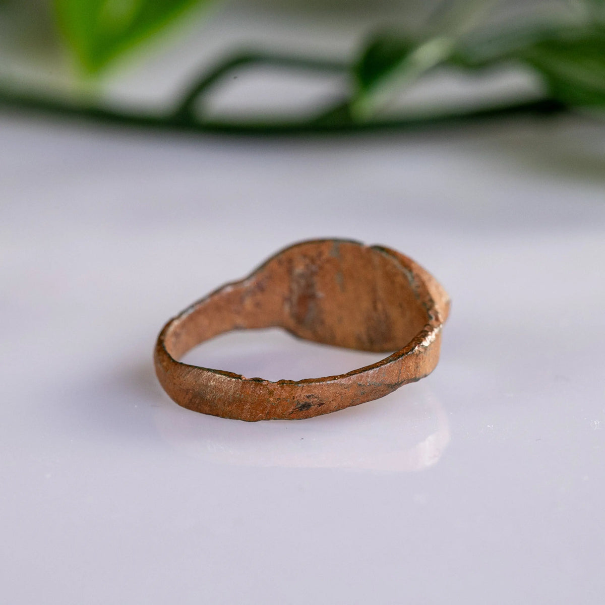 Late Roman Bronze Ring 'Fabia' (4th-7th c. AD) EU 55/US 7.5