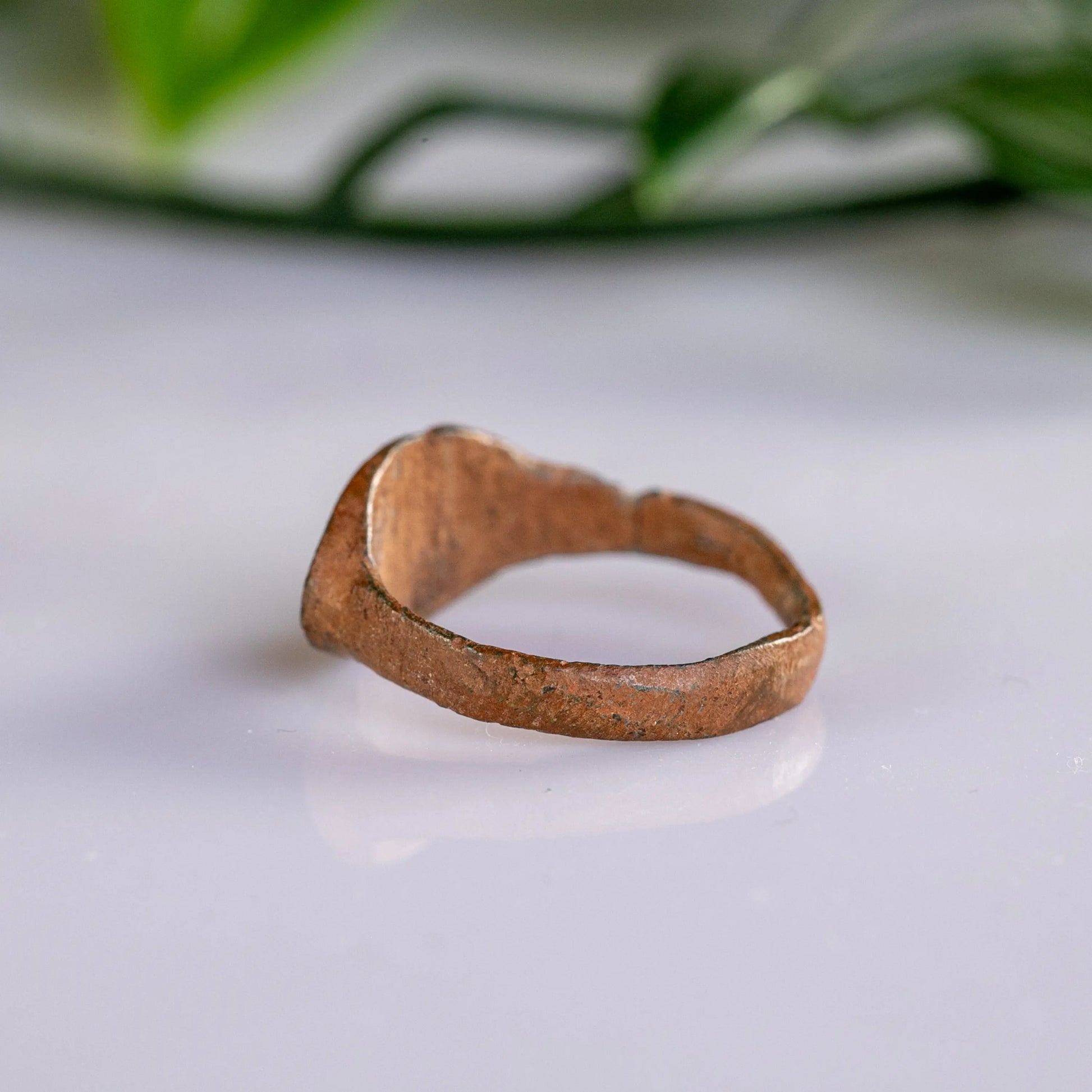 “Fabia” – Late Roman to Early Medieval Bronze Ring (ca. 4th–7th Century AD) – EU 55 / US 7.5 Aurora Antiqua