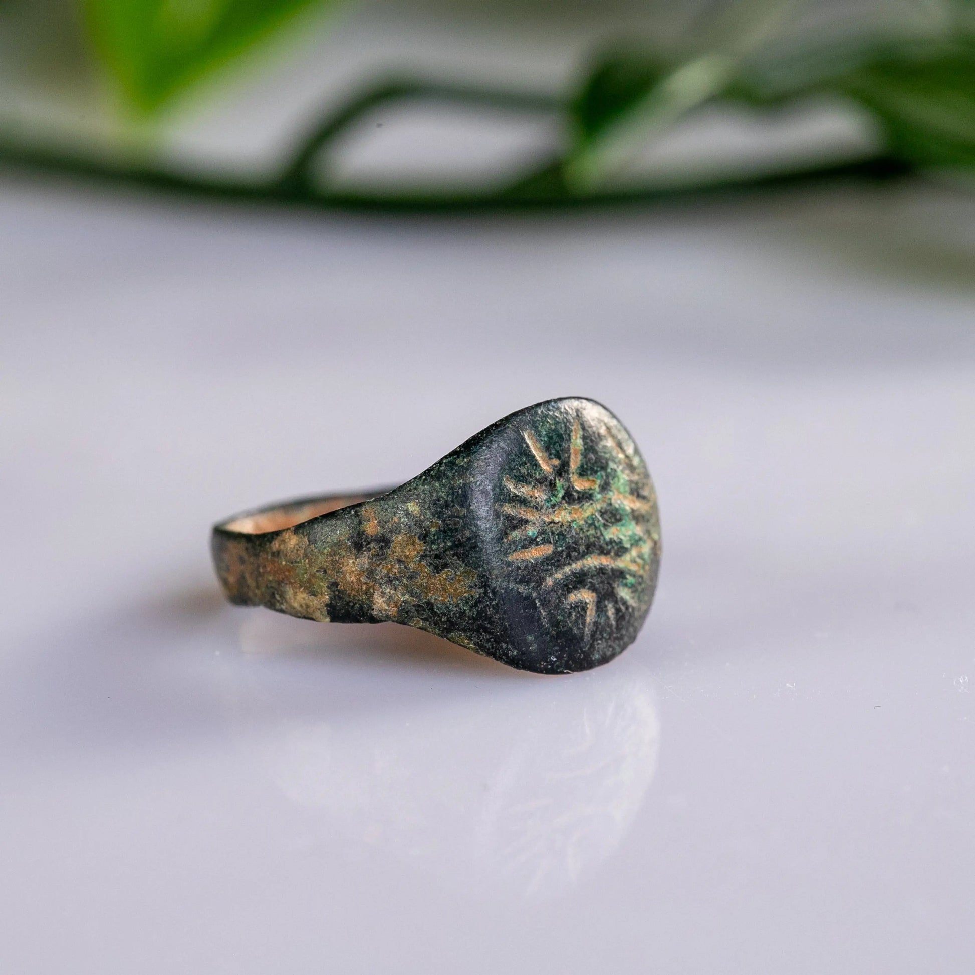“Florinus” – Medieval Bronze Signet Ring (13th–15th Century AD) – EU 50 / US 5.25 Aurora Antiqua