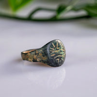 “Florinus” – Medieval Bronze Signet Ring (13th–15th Century AD) – EU 50 / US 5.25 Aurora Antiqua