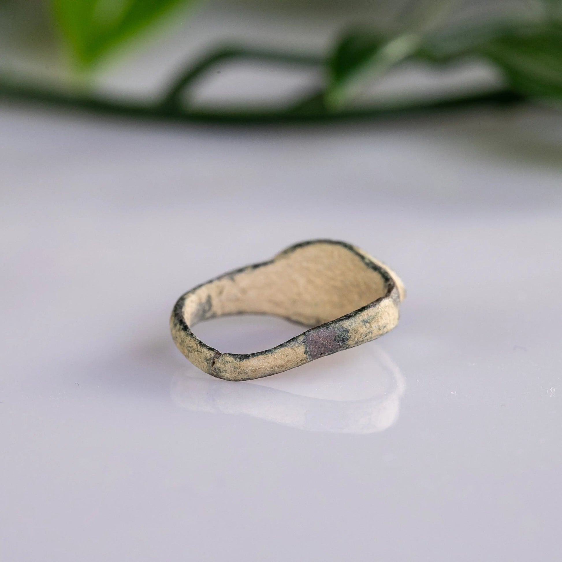 “Sigismundus” – Medieval Bronze Signet Ring (12th–15th Century AD) – EU 44 / US 3 Aurora Antiqua