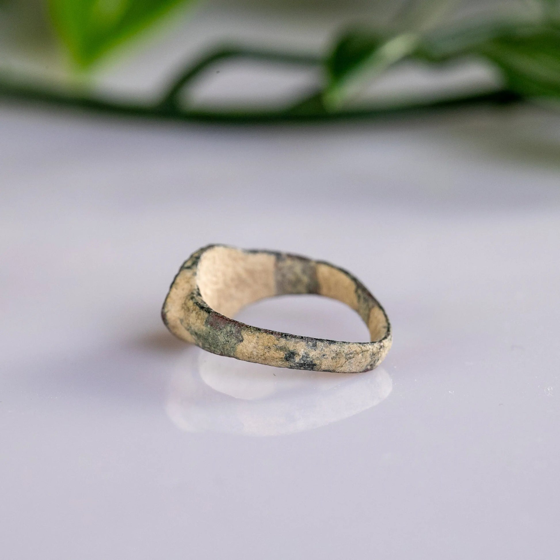 “Sigismundus” – Medieval Bronze Signet Ring (12th–15th Century AD) – EU 44 / US 3 Aurora Antiqua