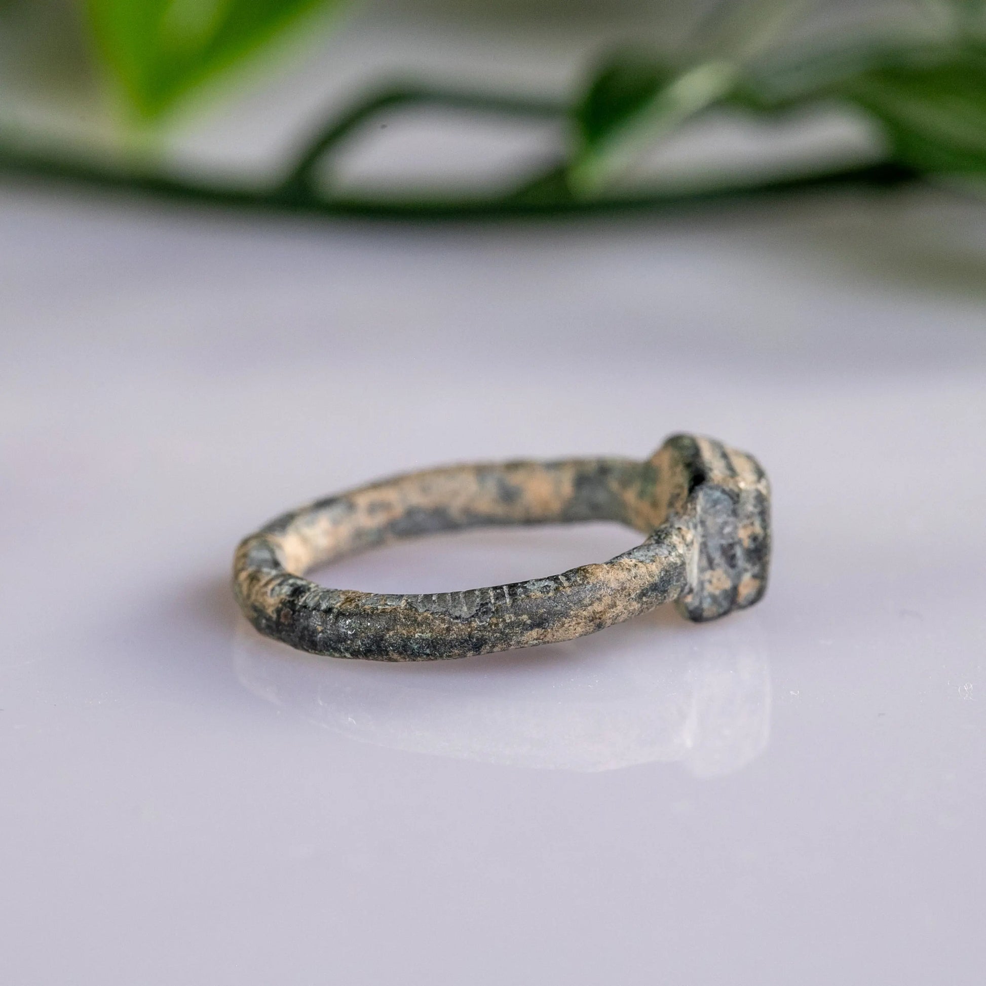 “Gerardus” – Medieval Bronze Ring (12th–17th Century AD) – EU 54 / US 7 Aurora Antiqua