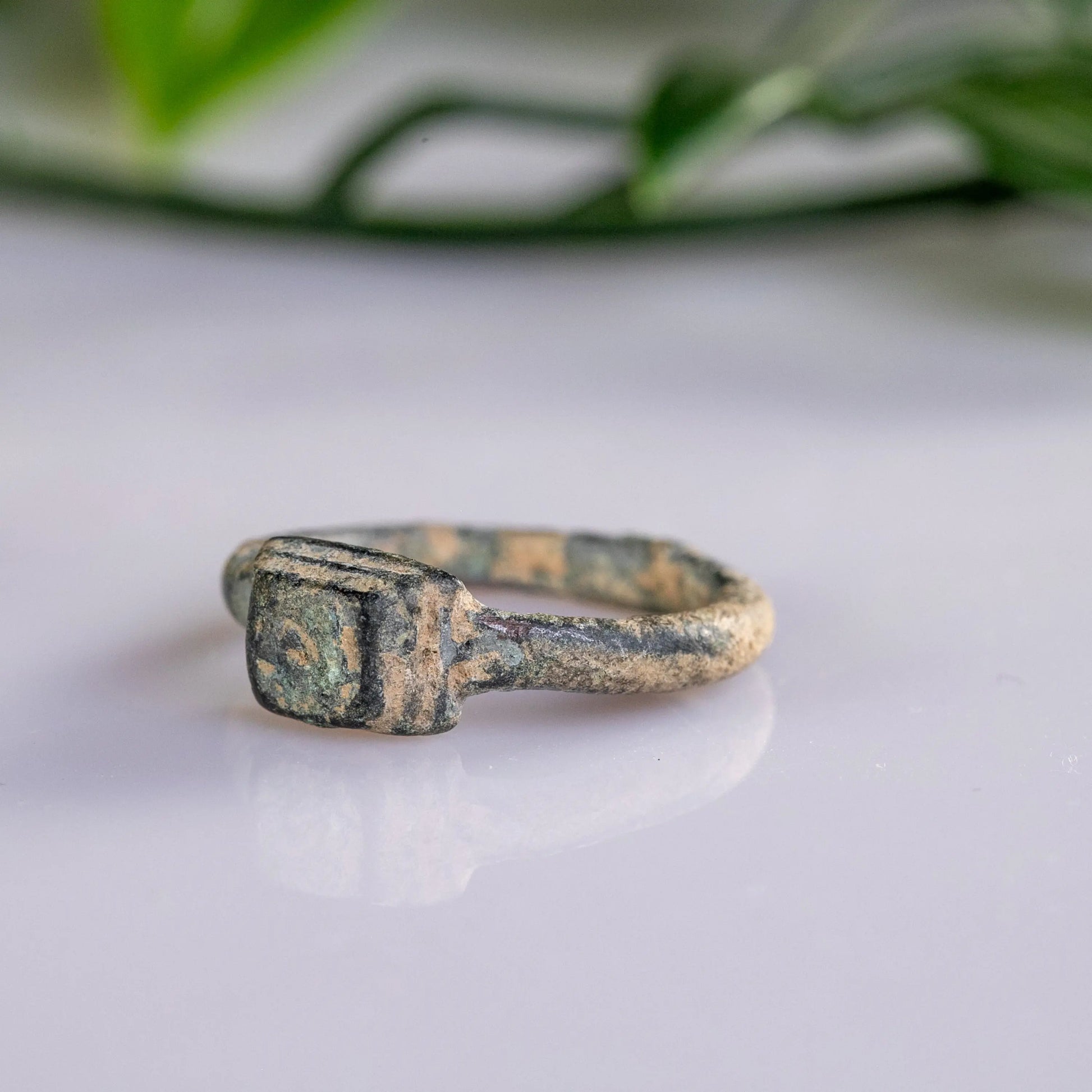 “Gerardus” – Medieval Bronze Ring (12th–17th Century AD) – EU 54 / US 7 Aurora Antiqua