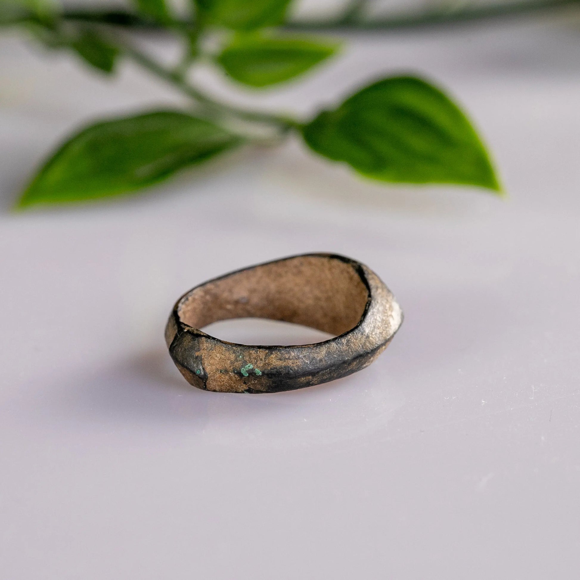 “Sigisbert” – Medieval Bronze Ring (10th–13th Century AD) – EU 51 / US 5.75 Aurora Antiqua