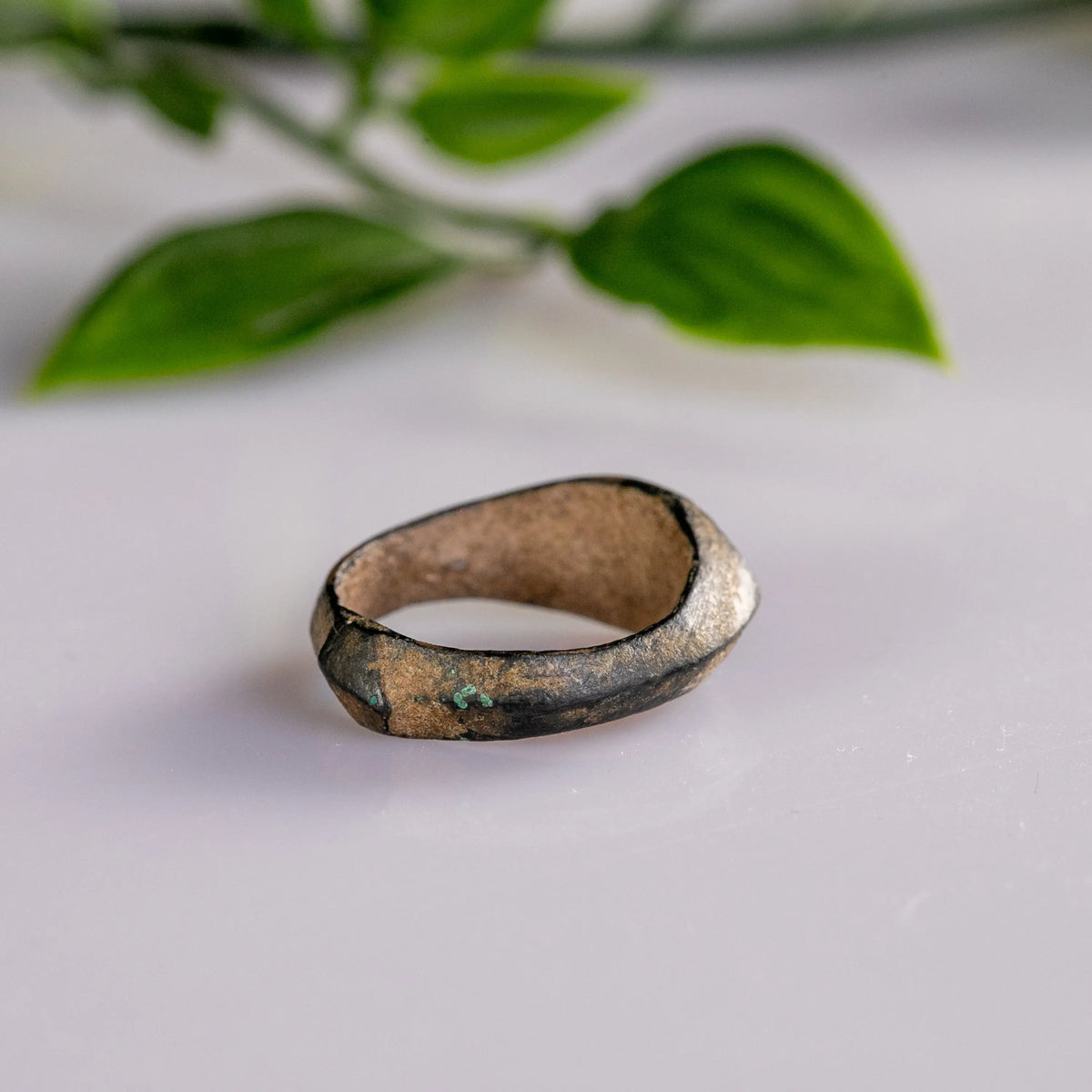Medieval Bronze Ring 'Sigisbert' (10th-13th c. AD) EU 51/US 5.75