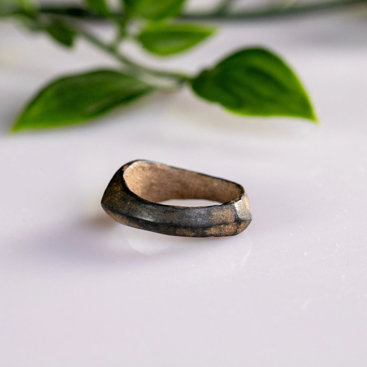 Medieval Bronze Ring 'Sigisbert' (10th-13th c. AD) EU 51/US 5.75