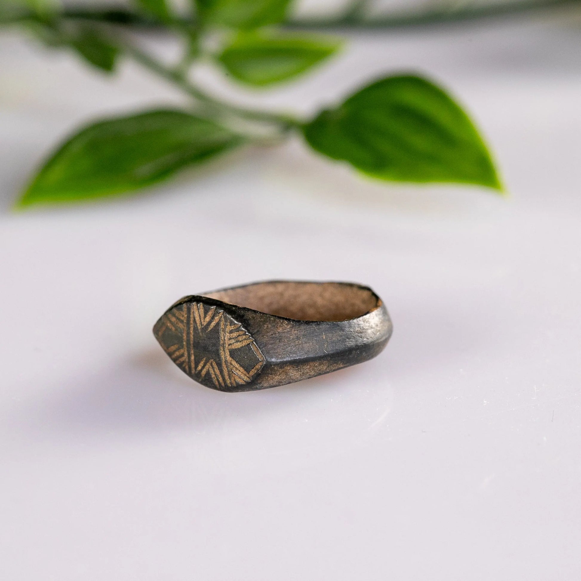 “Sigisbert” – Medieval Bronze Ring (10th–13th Century AD) – EU 51 / US 5.75 Aurora Antiqua