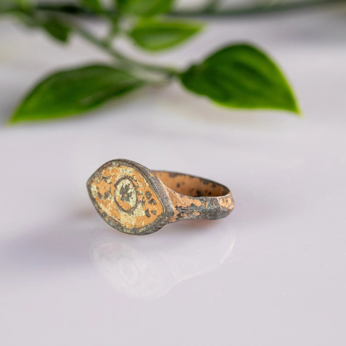 Late Roman Bronze Ring 'Vitorius' (2nd-4th c. AD) EU 51/US 5.5